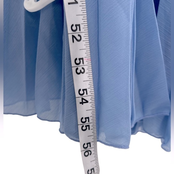 h&m Blue Pleated Lined Maxi Dress Size 2 Women’s - Picture 9 of 10